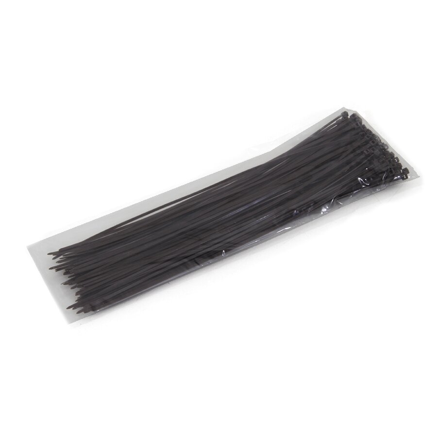 Hnědá plastová stahovací páska - délka 30 cm a šířka 0,25 cm - 100 ks