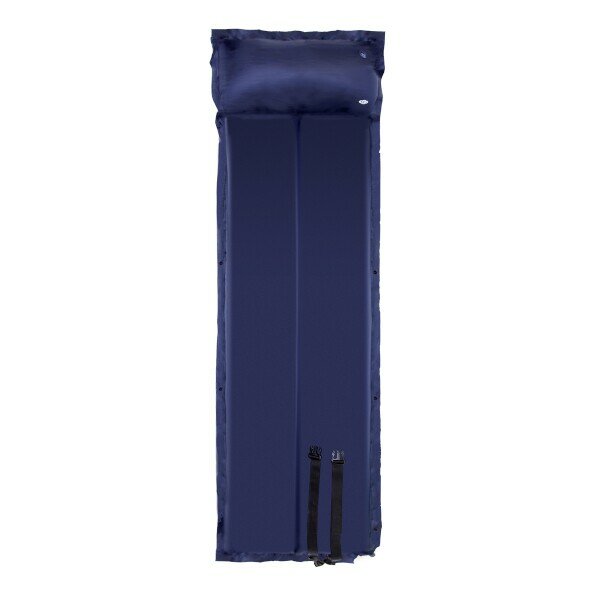 Modrá samonafukovací karimatka s podhlavníkem NILS CAMP NC4008 - délka 188 cm, šířka 57 cm a výška 2,5 cm