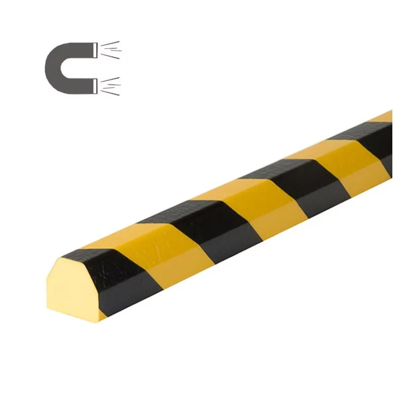 Čierno-žltá penová magnetická ochrana rohu steny typ CC - dĺžka 100 cm, širka 4,1 cm, výška 3,6 cm