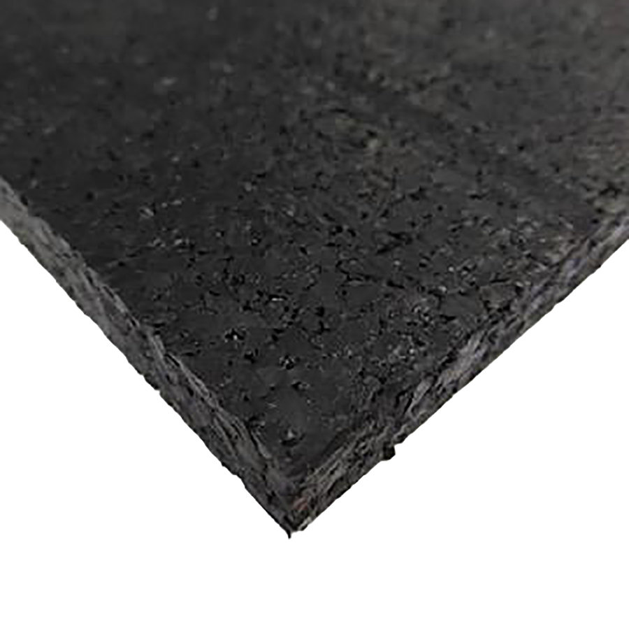 Černá podlahová guma (deska) FLOMA FitFlo SF1050 - délka 198 cm, šířka 98 cm a výška 1 cm