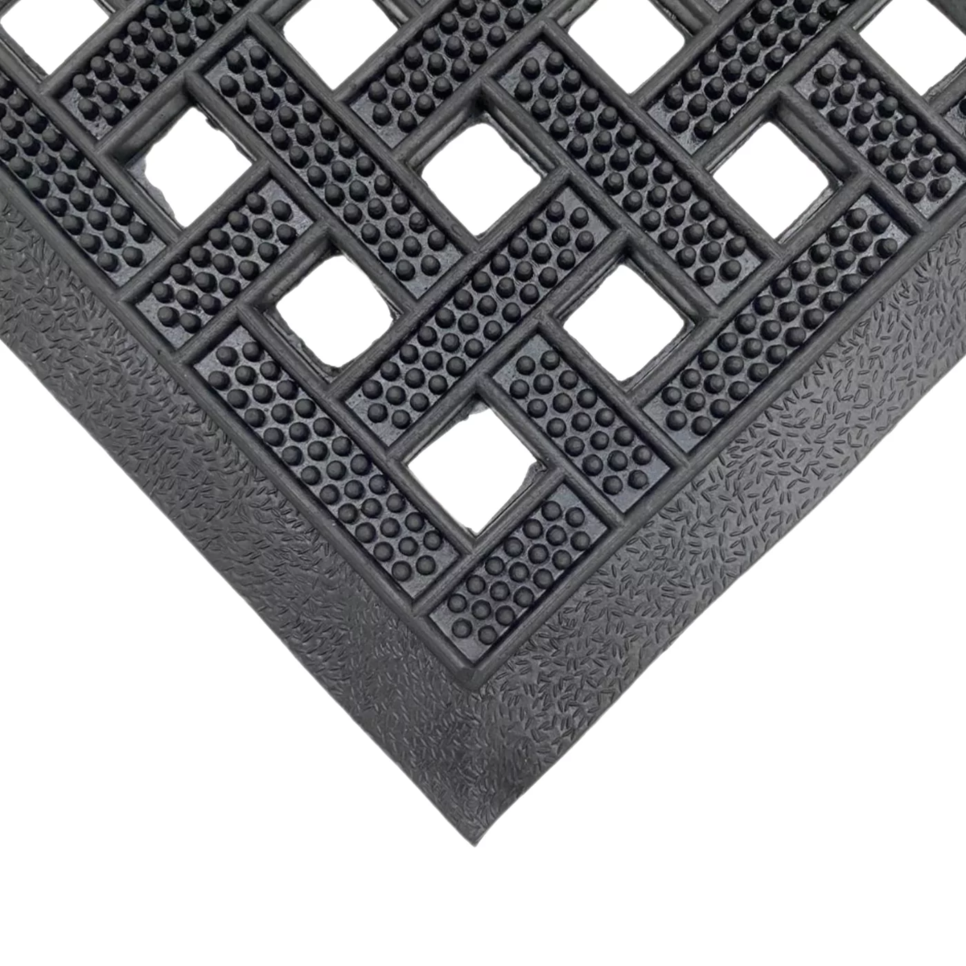 Gummimatte für den Außenbereich  FLOMA Eye Shaped Basket Weave - Länge 60 cm, Breite 90 cm, Höhe 1,2 cm