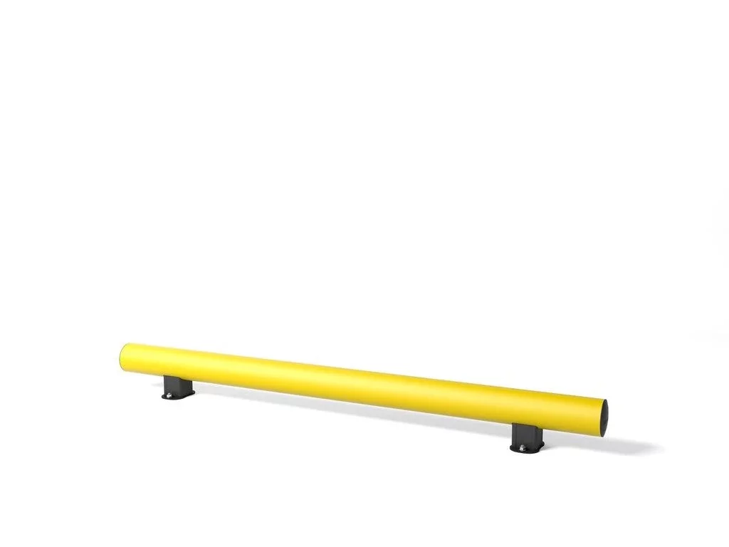Sicherheitsbarriere - Durchmesser 12,5 cm, Länge 200 cm, Höhe 20 cm - gelbe