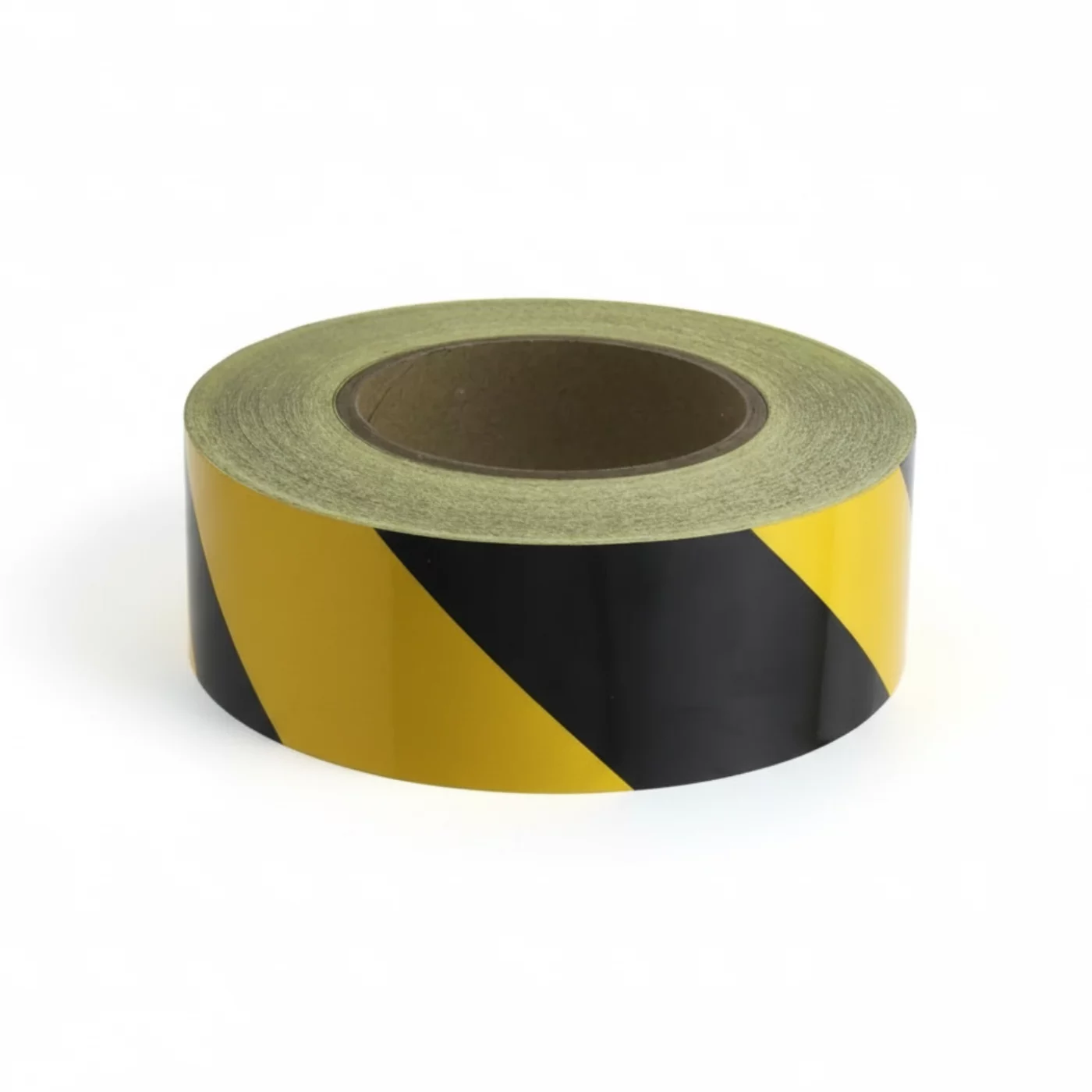 Linkes Warnband - Länge 45 m, Breite 5 cm - Schwarz-Gelb