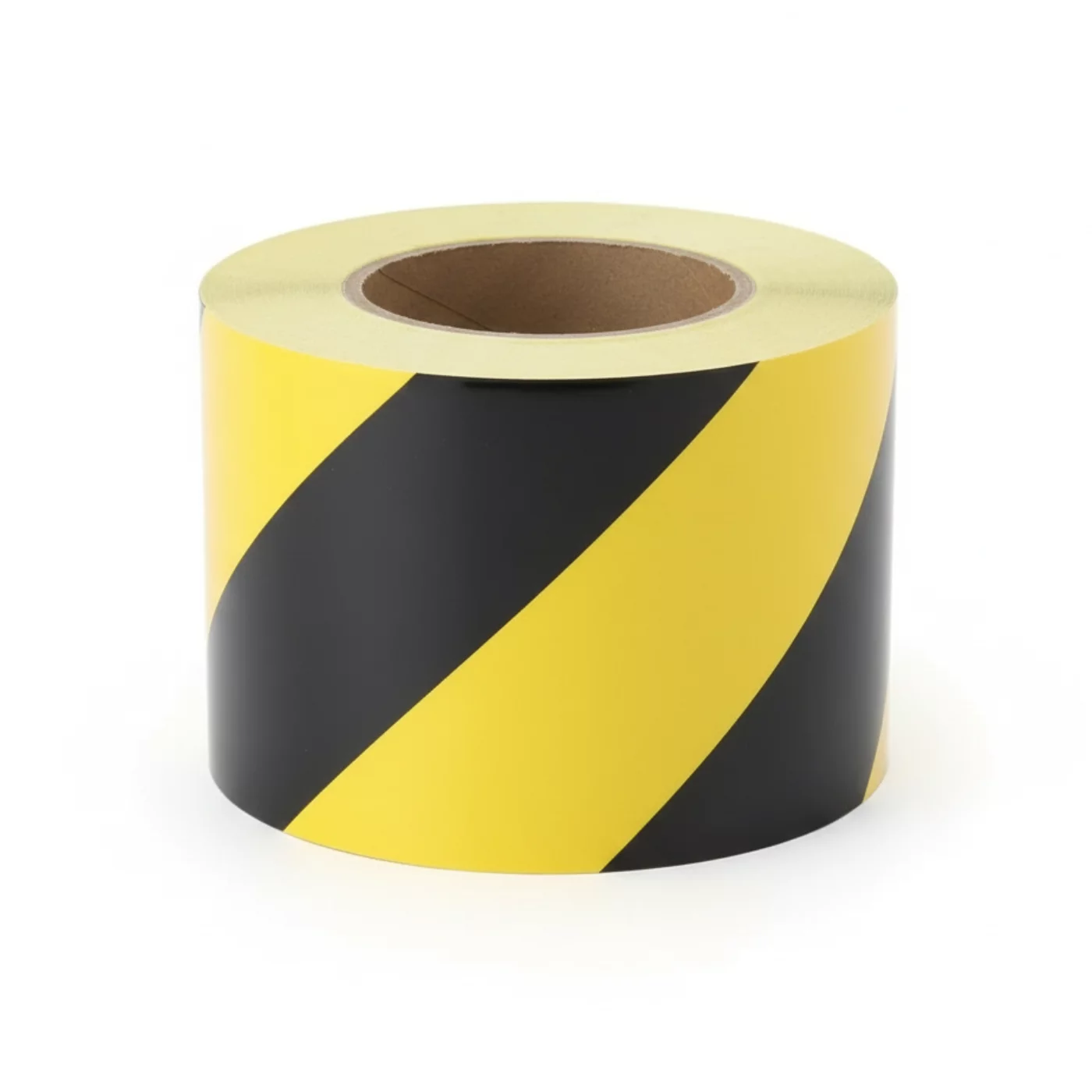 Rechtes Warnband - Länge 45 m, Breite 10 cm - Schwarz-Gelb