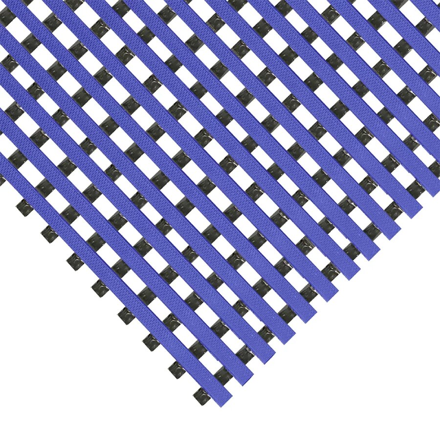 Čierno-modrá protišmyková univerzálna rohož (rola) - dĺžka 10 m, šírka 100 cm a výška 1,2 cm