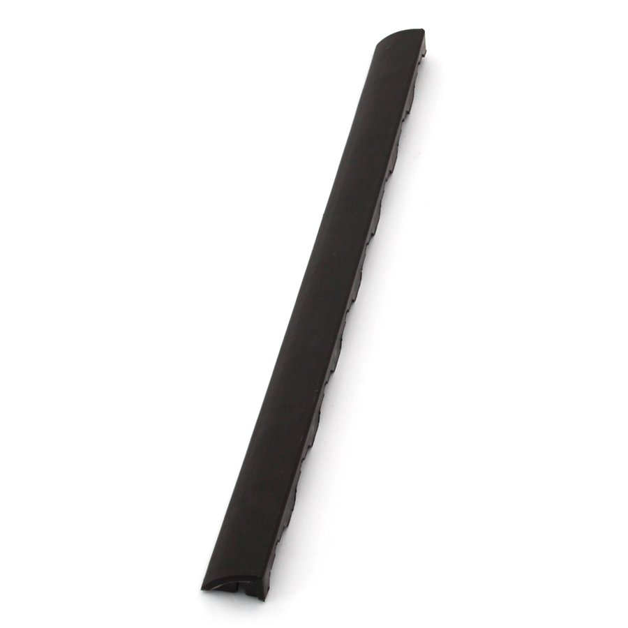 Hnědý plastový nájezd "samice" pro terasovou dlažbu Linea Woodenlike (dřevo) - délka 58 cm, šířka 4,5 cm, výška 2,5 cm