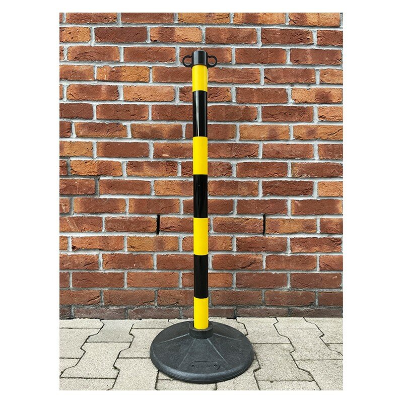 Černo-žlutý plastový vymezovací sloupek - výška 90 cm