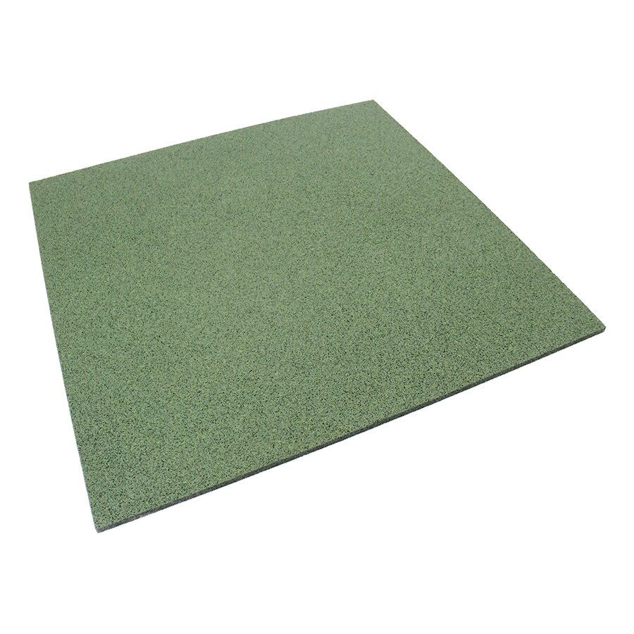 Zelená podlahová guma (deska) FLOMA SportFlo S800 - délka 98 cm, šířka 98 cm a výška 2,5 cm