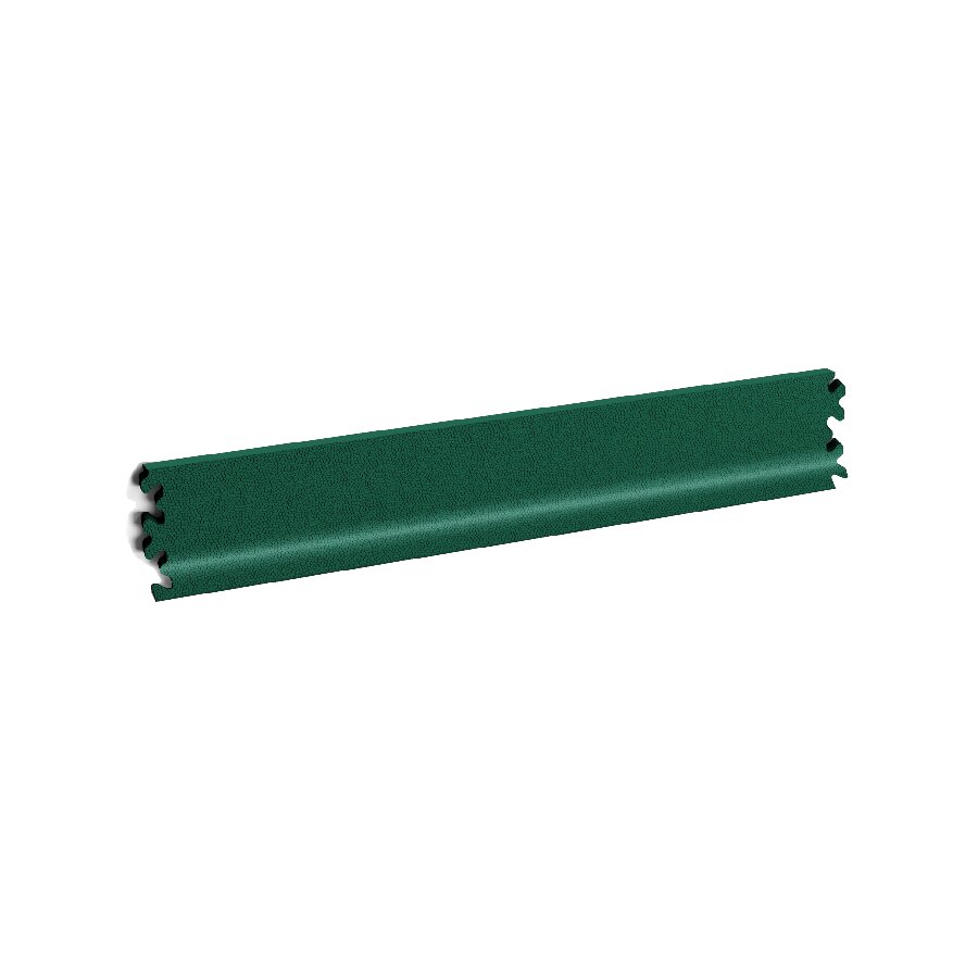 Zelená PVC vinylová soklová podlahová lišta Fortelock Industry (kůže) - délka 51 cm, šířka 10 cm, tloušťka 0,7 cm