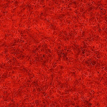Červený travní koberec (metráž) s nopy FLOMA Gazon - délka 1 cm, šířka 133 cm a výška 1 cm
