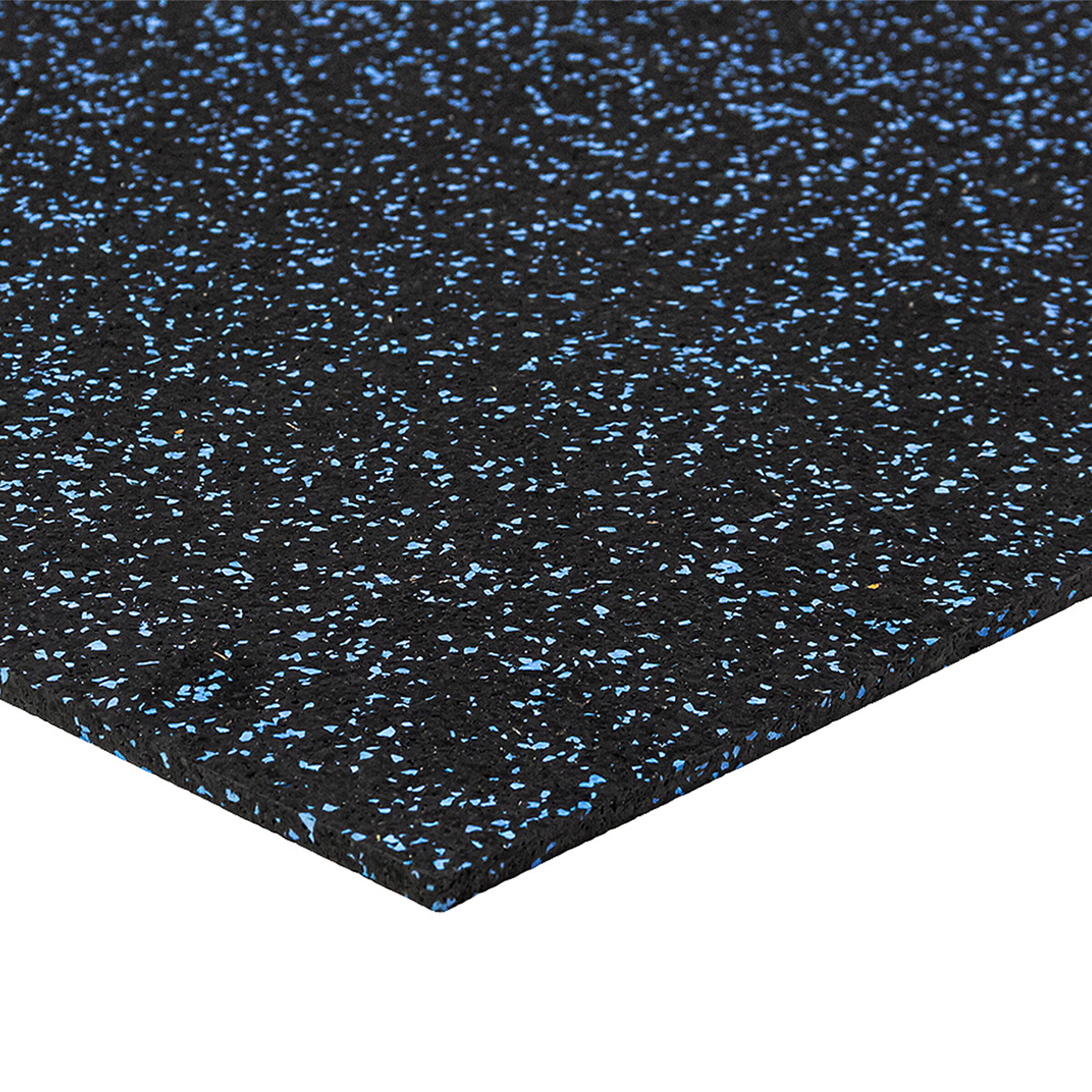 Černo-modrá podlahová guma FLOMA FitFlo SF1050 - délka 50 cm, šířka 50 cm, výška 1 cm