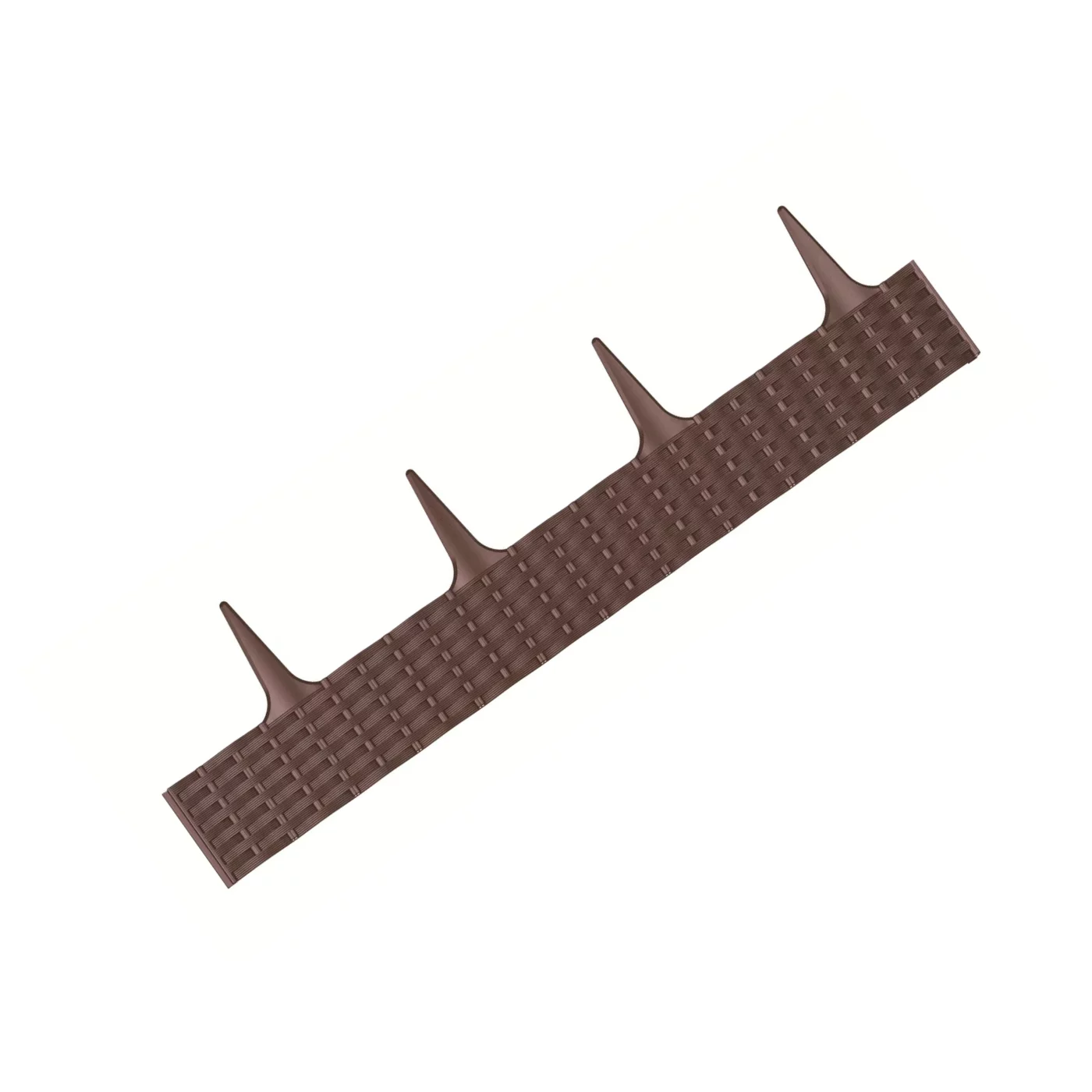 Hnedý plastový záhradný obrubník GC85 - dĺžka 390 cm, výška 18,6 cm