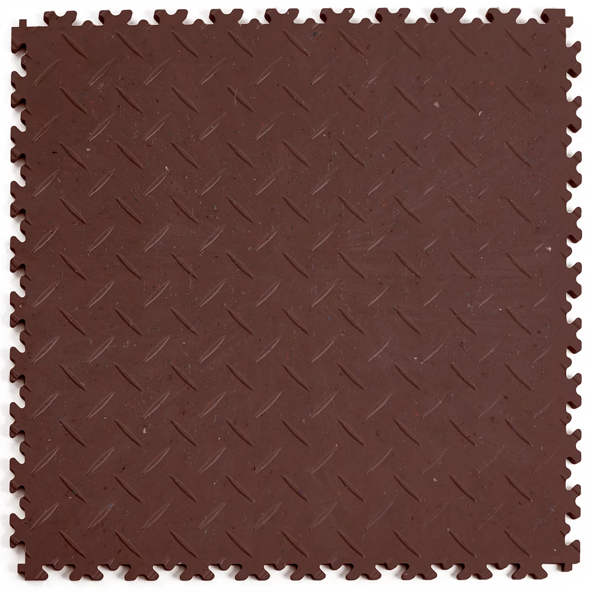 Hnědá plastová (PVC) zátěžová dlažba Fortelock Industry ECO (diamant) - délka 51 cm, šířka 51 cm, výška 0,7 cm