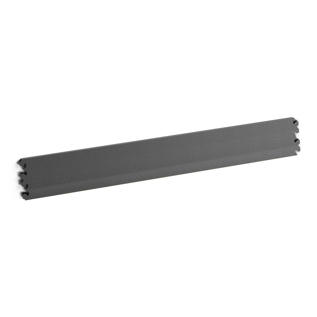 Grafitová PVC vinylová soklová podlahová lišta Fortelock XL (hadia koža) - dĺžka 65,3 cm, šírka 10 cm a hrúbka 0,4 cm