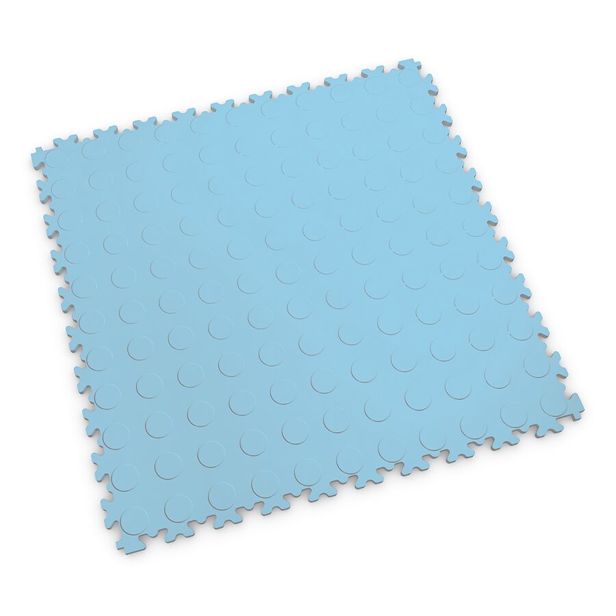 Modrá PVC vinylová záťažová dlažba Fortelock Light - dĺžka 51 cm, šírka 51 cm a výška 0,7 cm