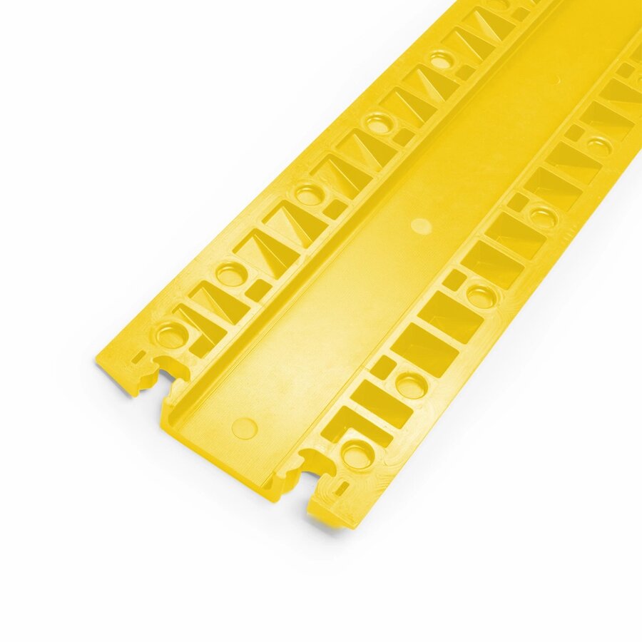 Žltý plastový káblový most XPRESS - dĺžka 101 cm, šírka 25 cm a výška 4 cm