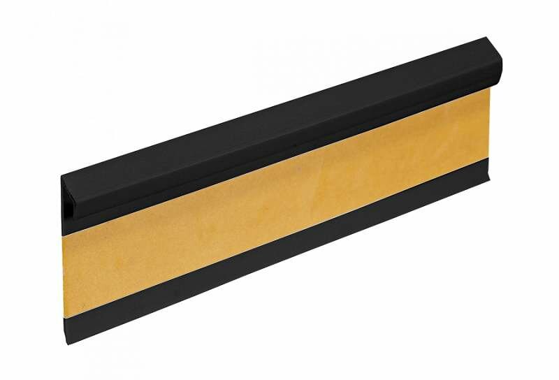 Černá PVC vinylová soklová podkladní lišta Fortelock - délka 250 cm, šířka 5 cm, tloušťka 0,7 cm