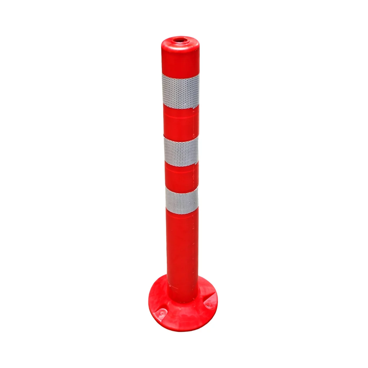 Verkehrspfosten aus Kunststoff Und (PE) FLOMA - Durchmesser 8 cm, Höhe 75 cm - Rot