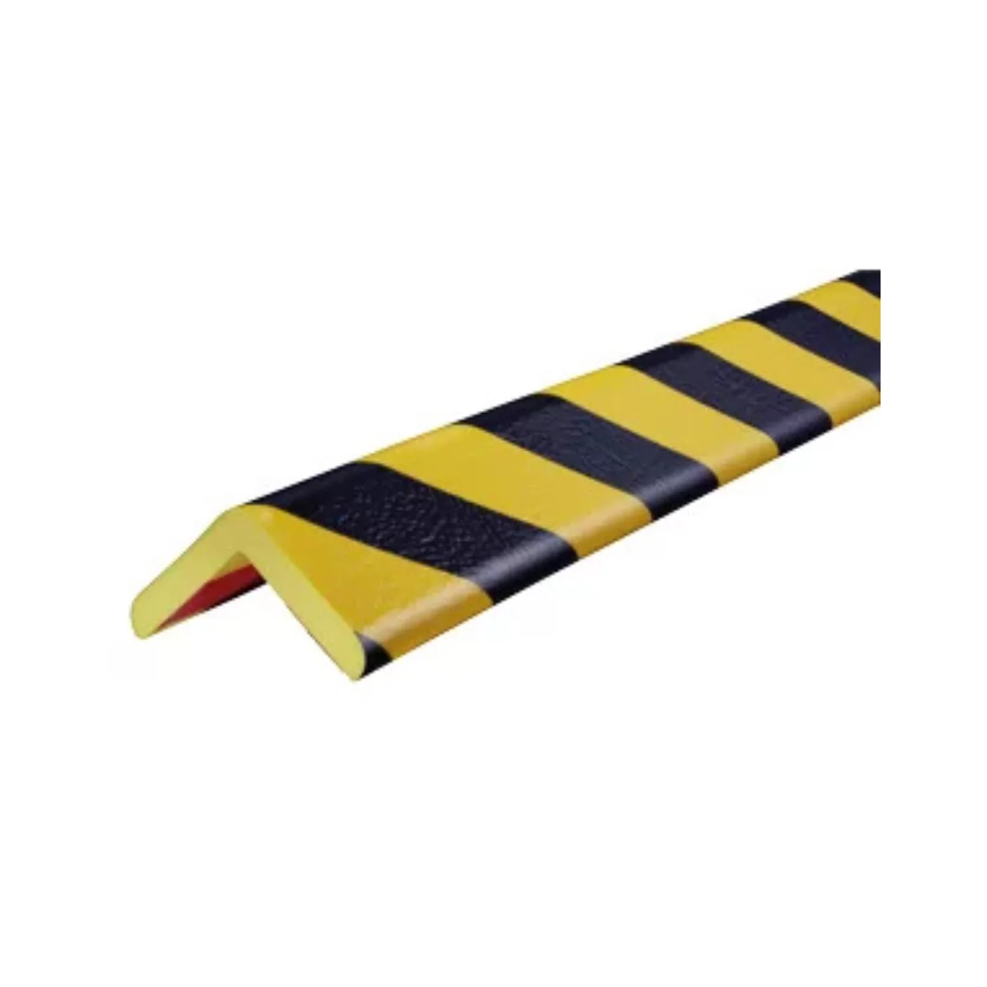 Čierno-žltá penová ochrana rohu steny (L-profil) - dĺžka 100 cm, šírka 6 cm, hrúbka 1,2 cm