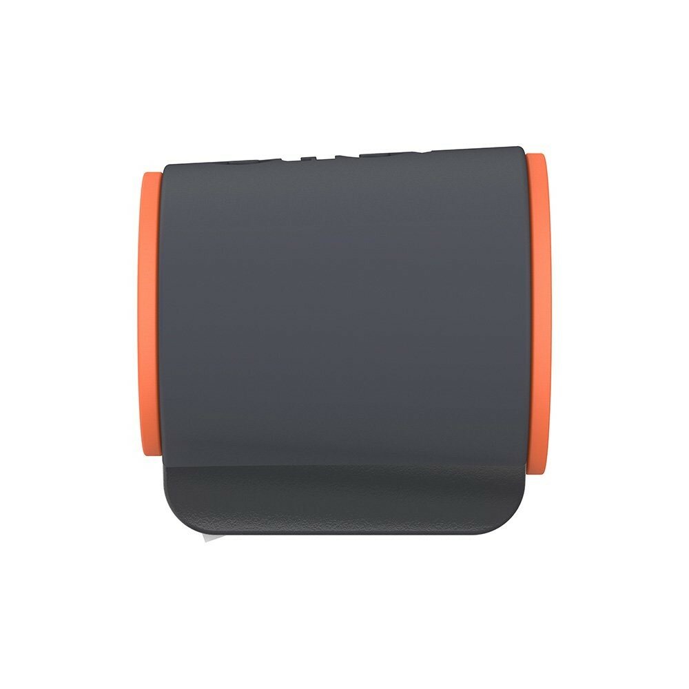 Černo-oranžový plastový malý bezpečnostní univerzální nůž SLICE - délka 2,7 cm, šířka 2,2 cm a výška 2,5 cm