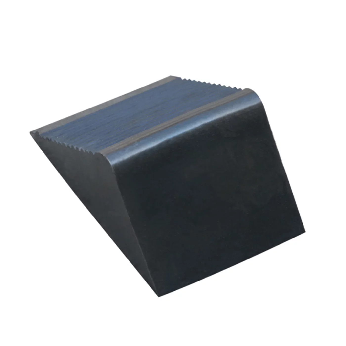 Radkeil aus Gummi unter die Räder FLOMA - Länge 12,5 cm, Breite 7,5 cm, Höhe 6 cm - Schwarz