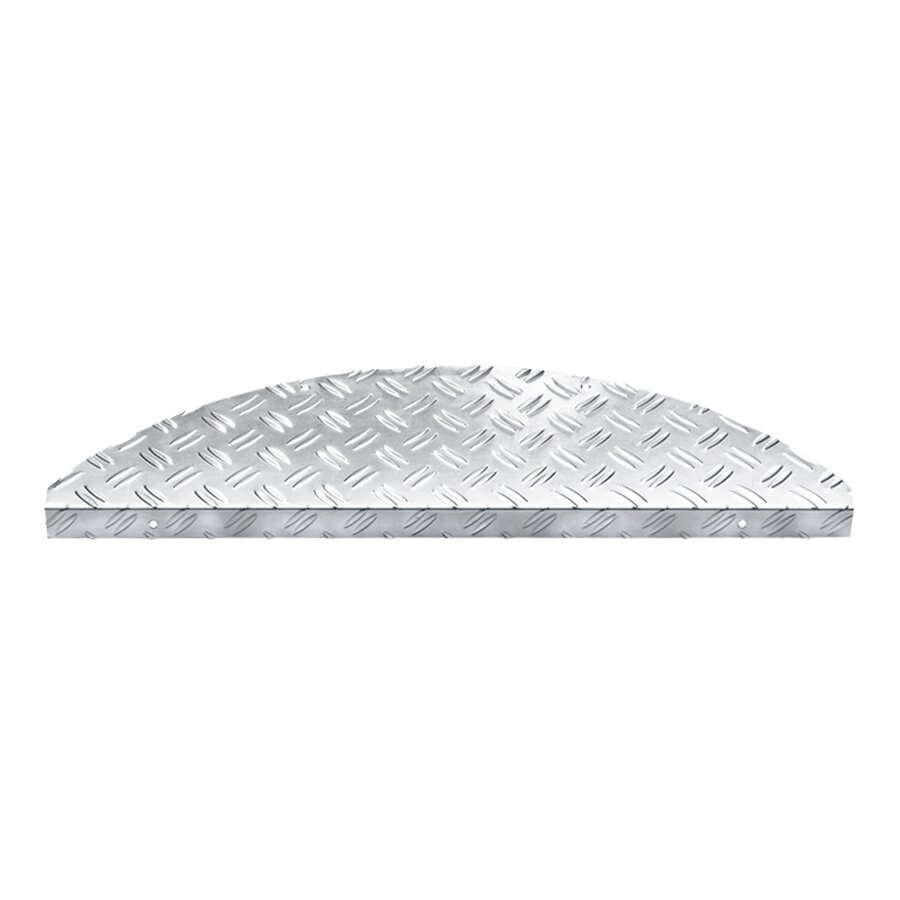 Hliníkový polkruhový nášľap na schody Steel - dĺžka 17,5 cm a šírka 60 cm