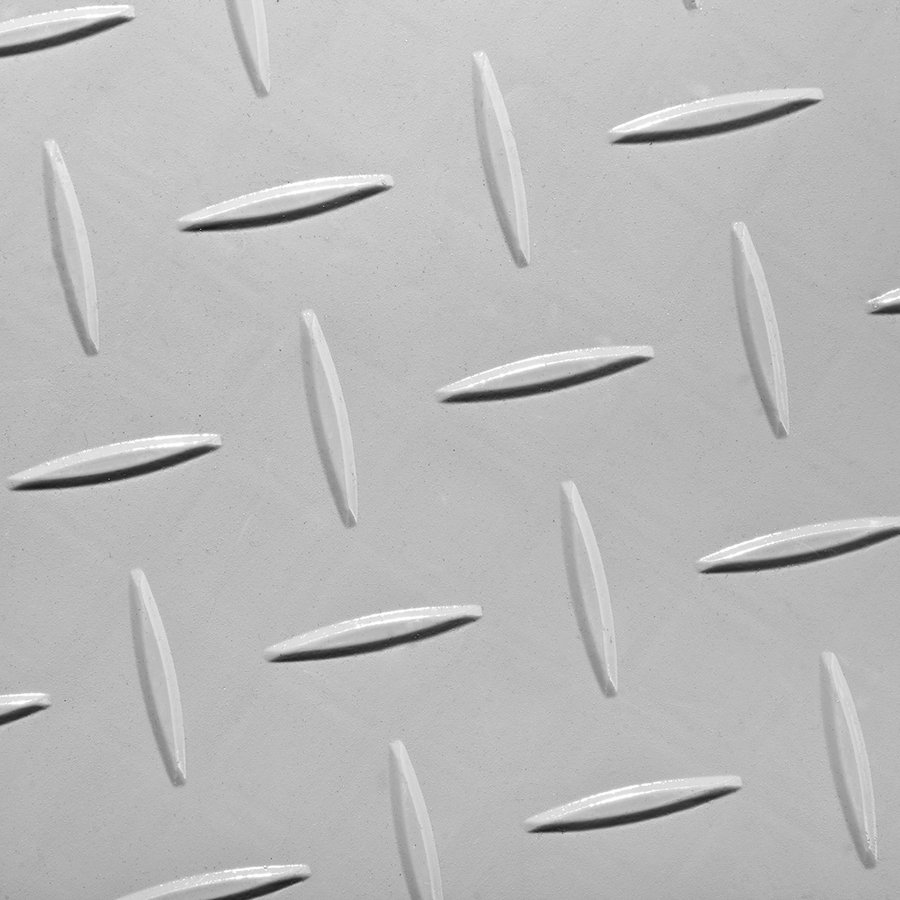 Šedá plastová (PVC) zátěžová dlažba Fortelock Industry ECO (diamant) - délka 51 cm, šířka 51 cm, výška 0,7 cm