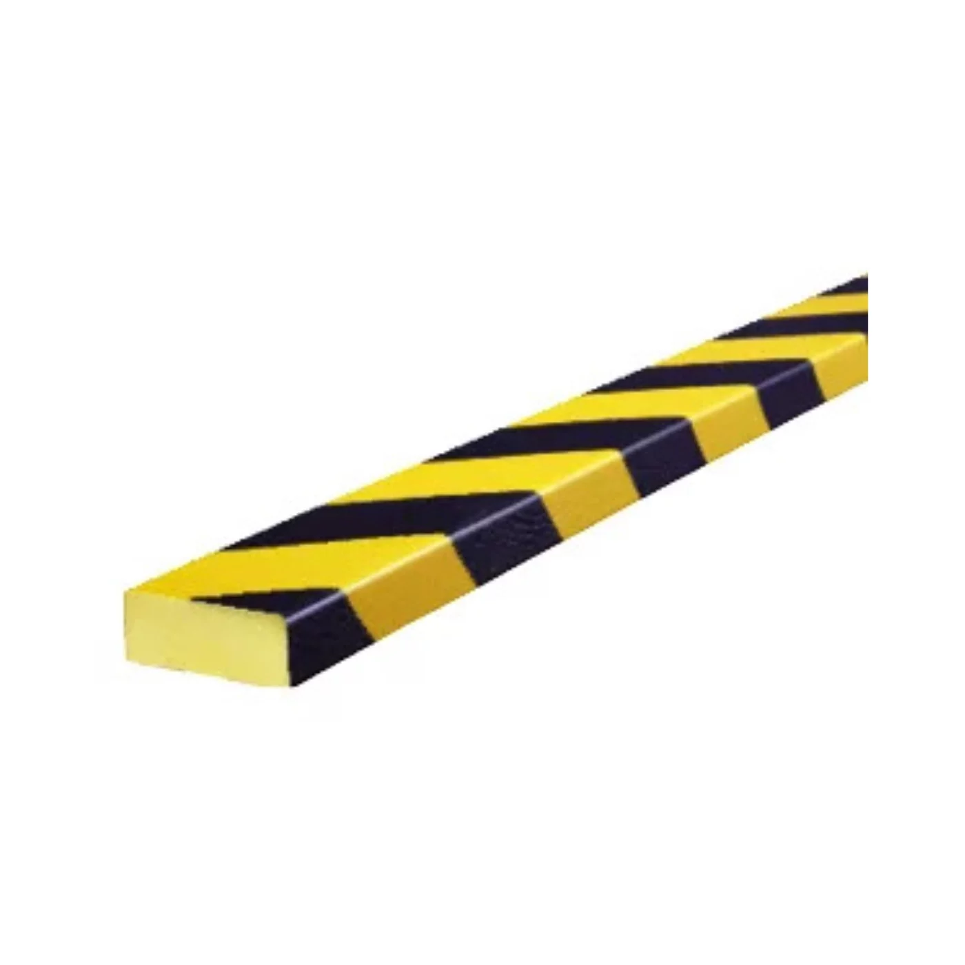 Čierno-žltá penová ochrana múrov, stien - dĺžka 100 cm, šírka 7,5 cm, hrúbka 2 cm