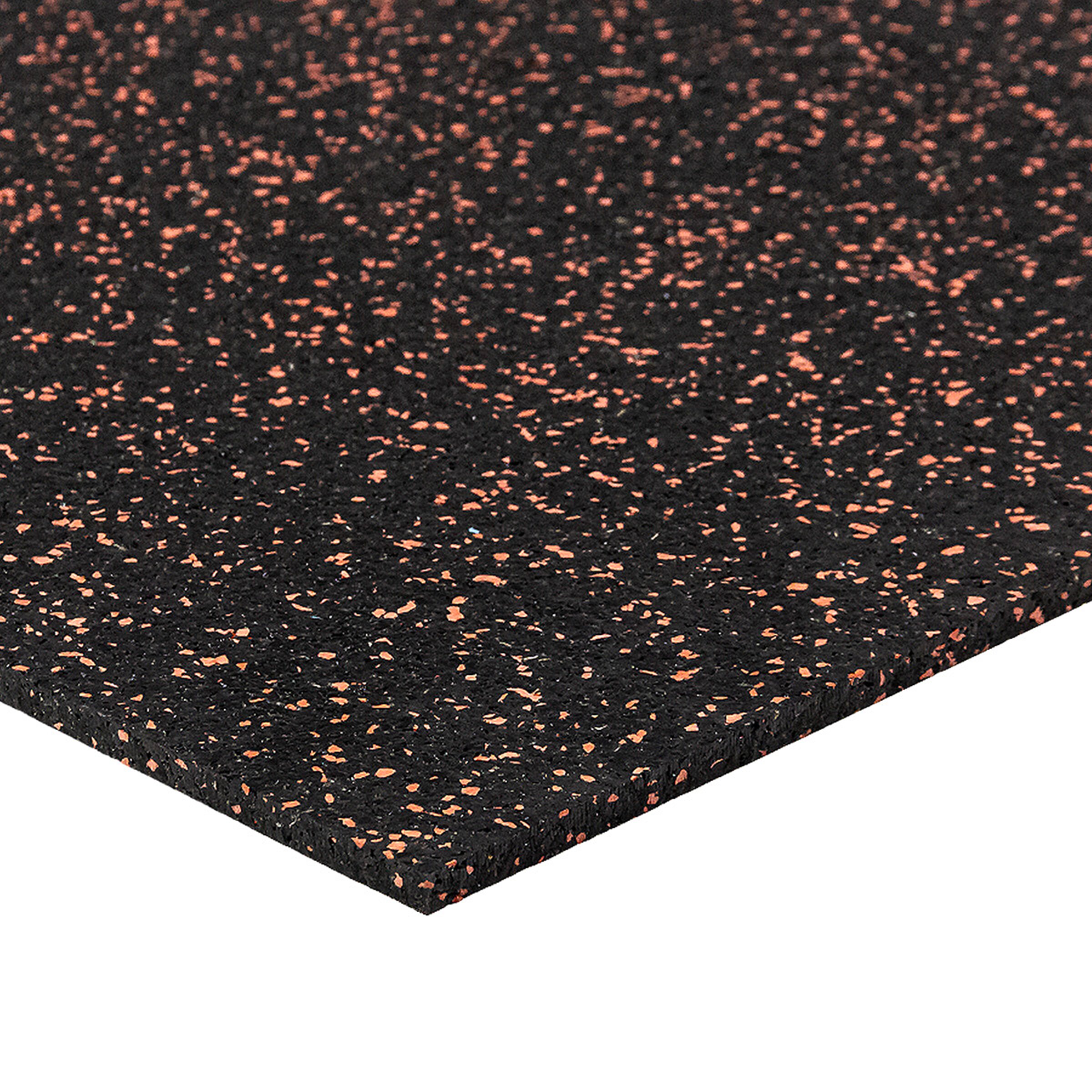 Černo-červená podlahová guma FLOMA FitFlo SF1050 - délka 100 cm, šířka 100 cm, výška 0,8 cm