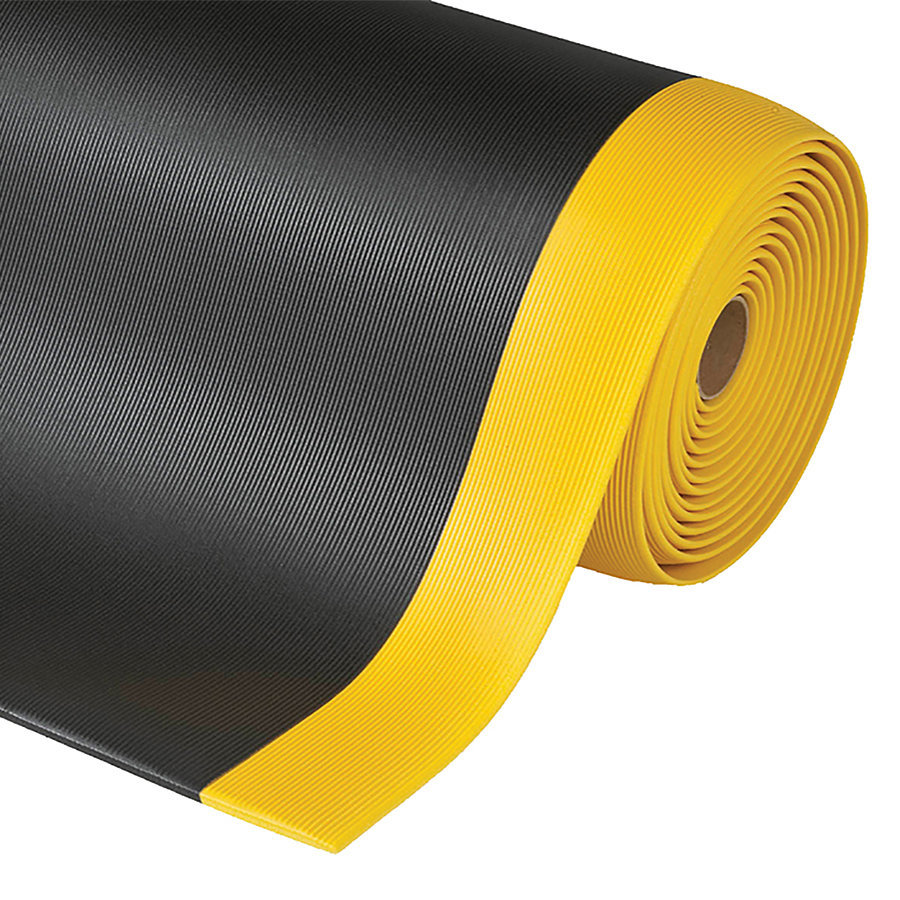 Černo-žlutá protiúnavová rohož Sof-Tred Gripper - šířka 91 cm a výška 1,27 cm