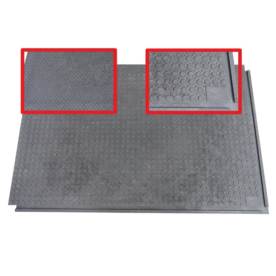 PVC vinylová univerzální oboustranná zátěžová podlahová deska FLOMA U800 (Bfl-S1) - délka 120 cm, šířka 80 cm, výška 2,3 cm