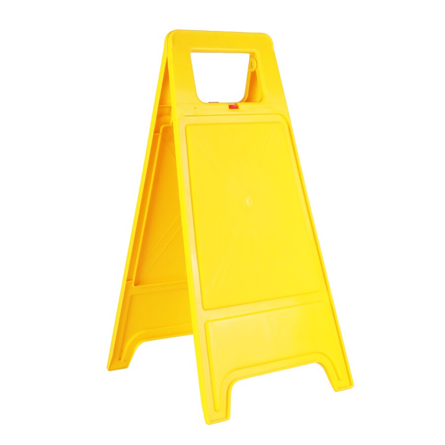 Žltý PVC výstražný stojan Pozor! Čerstvo natreté - dĺžka 61,5 cm, šírka 30 cm