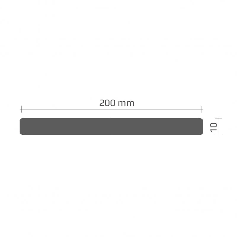 Čierno-žltá penový výstražná ochrana rohov stien, stĺpov, konštrukcií a strojov PI-4L - dĺžka 100 cm, šírka 20 cm, výška 1 cm