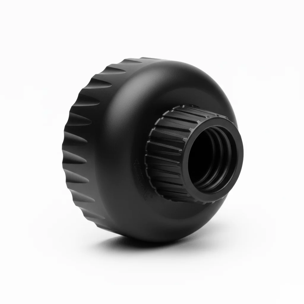 Deckel aus Kunststoff Und (PPC) FLOMA - Durchmesser 8 cm, Höhe 6,6 cm - Schwarz