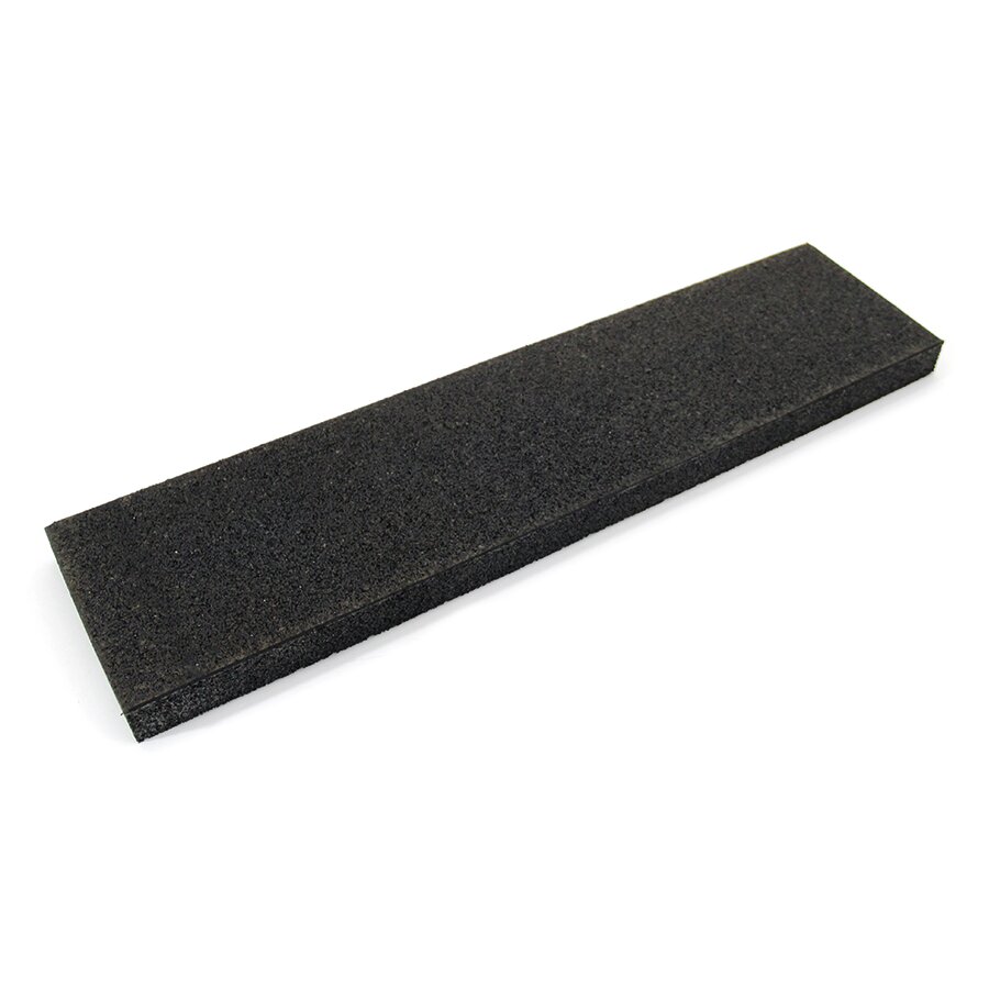 Černý gumový dopadový obrubník FLOMA - délka 100 cm, šířka 5 cm a výška 25 cm