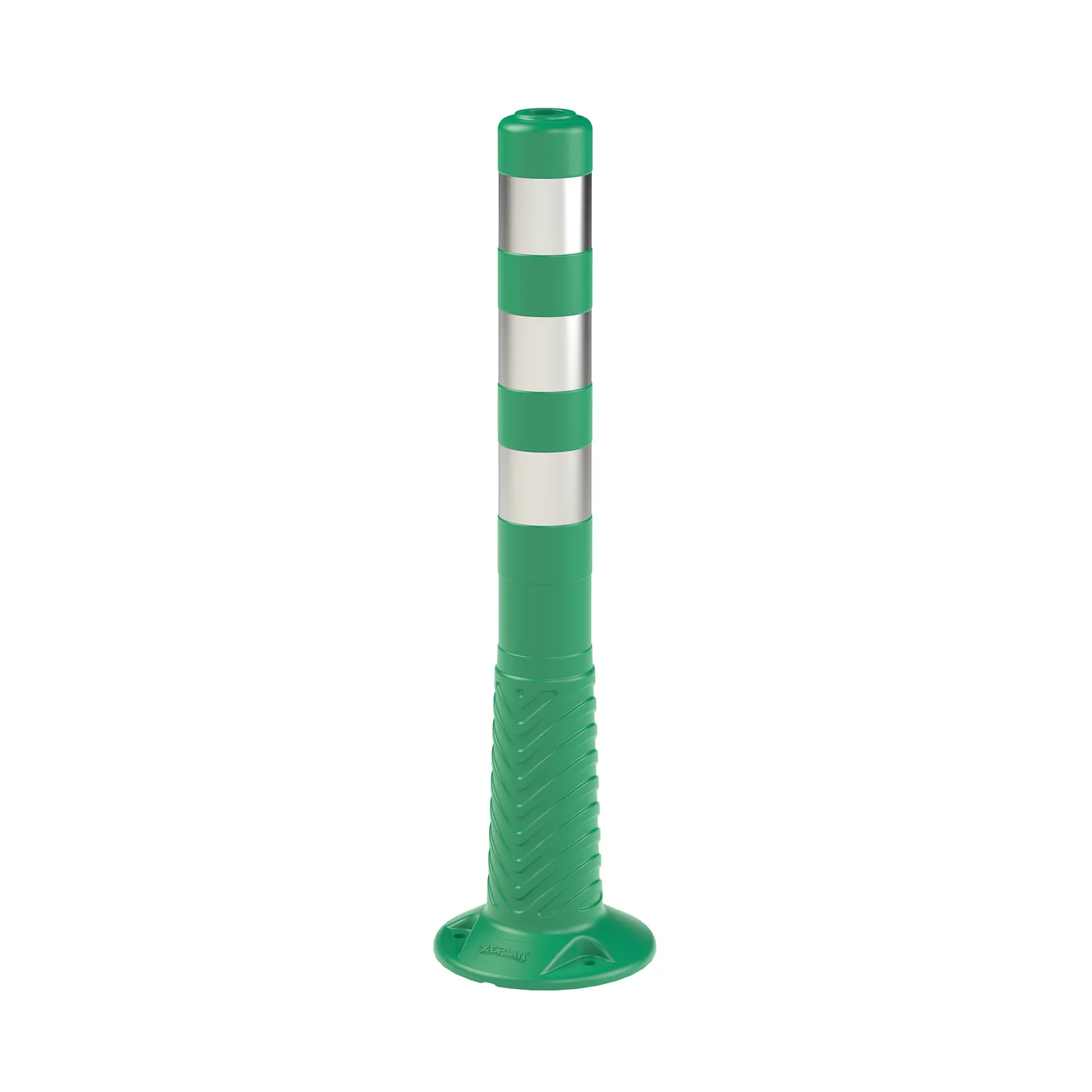 Absperrpfosten aus Kunststoff und (PE) FLOMA BD46 Flexibel - Durchmesser 8 cm, Höhe 75 cm - Grün