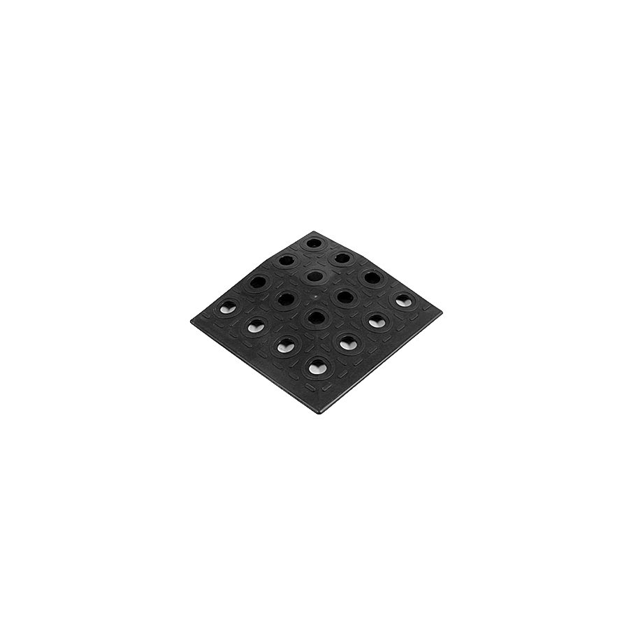 Čierny polyetylénový roh AvaTile AT-STD - dĺžka 13,7 cm, šírka 13,7 cm a výška 1,6 cm