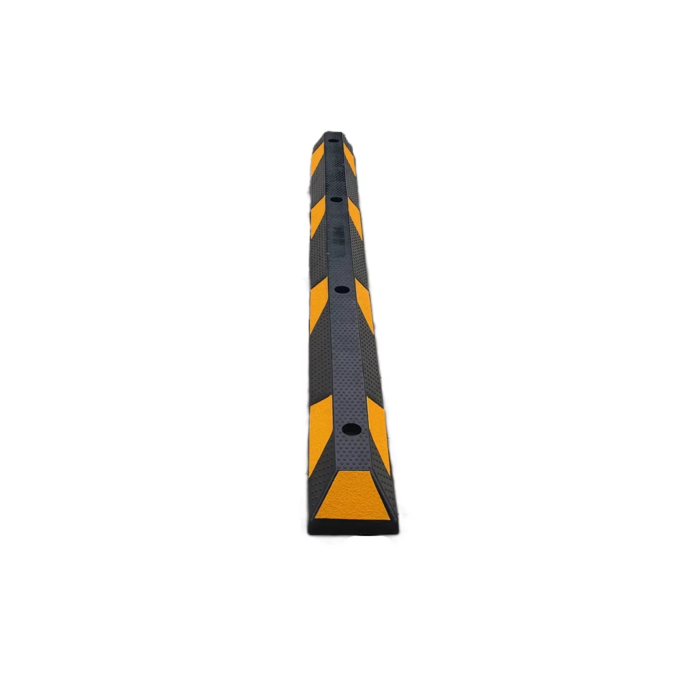 Parkstopp aus Gummi - Länge 90 cm, Breite 15 cm, Höhe 10 cm - gelb-schwarzer