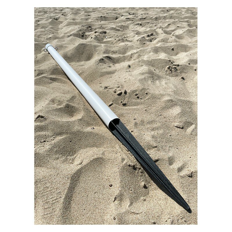 Bielo-čierny plastový uzemňovací vymedzovací stĺpik - výška 113 cm