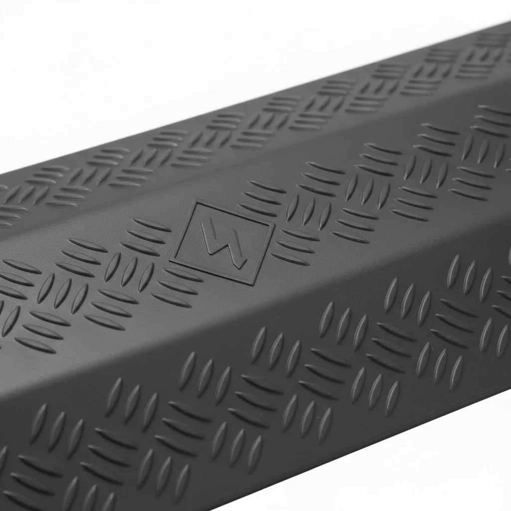 Anti-Rutsch Kabelbrücke aus Kunststoff (1x15x40) FLOMA - Länge 100 cm, Breite 13 cm, Höhe 2 cm - Schwarz