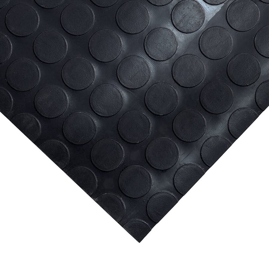 Čierna protišmyková priemyselná rohož (metráž) COBADOT VINYL - dĺžka 1 cm, šírka 120 cm a výška 0,25 cm