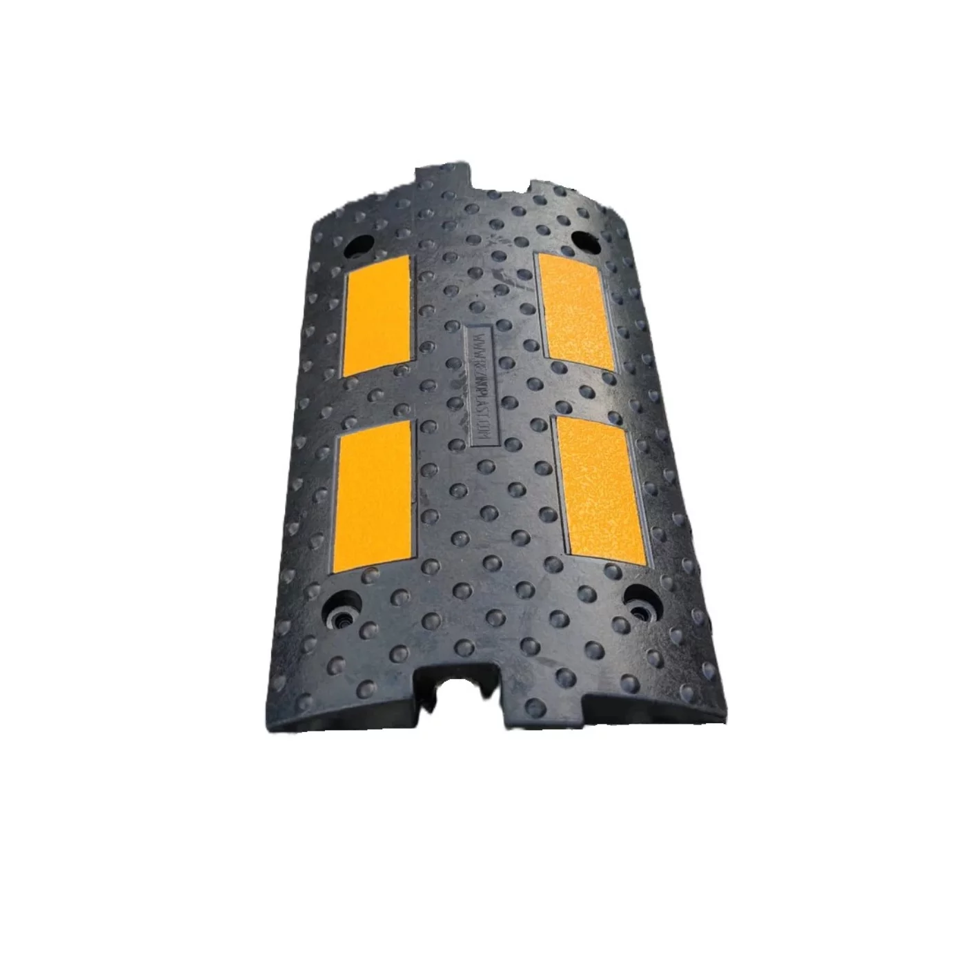 Verdrahtete Kabelbrücke aus Gummi - Länge 50 cm, Breite 30 cm, Höhe 5,5 cm - gelb-schwarze