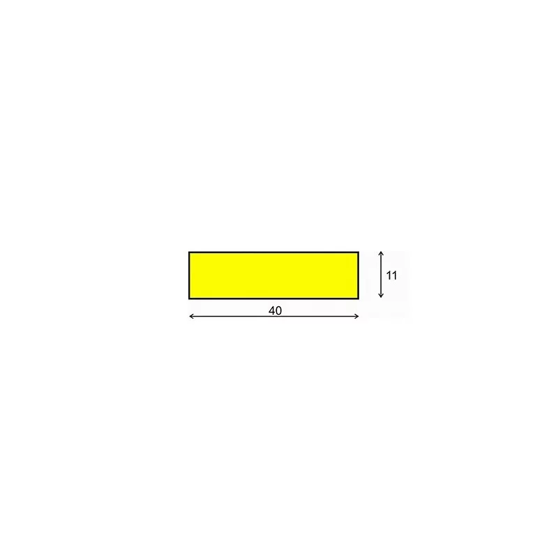 Černo-žlutá pěnová magnetická ochrana rohů zdí a stěn typ F - délka 100 cm, šířka 4 cm, výška 1,1 cm