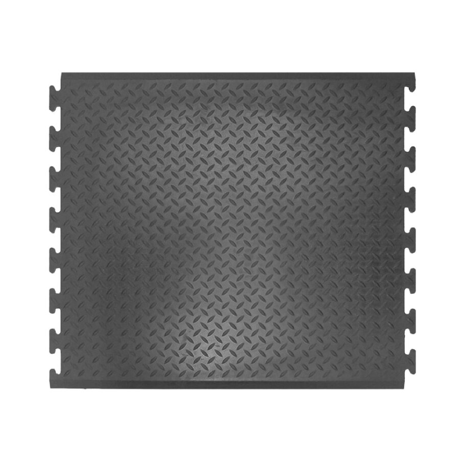 Černá gumová protiskluzová rohož (25% nitrilová pryž) (střed) Comfort-Lok - délka 80 cm, šířka 70 cm a výška 1,25 cm