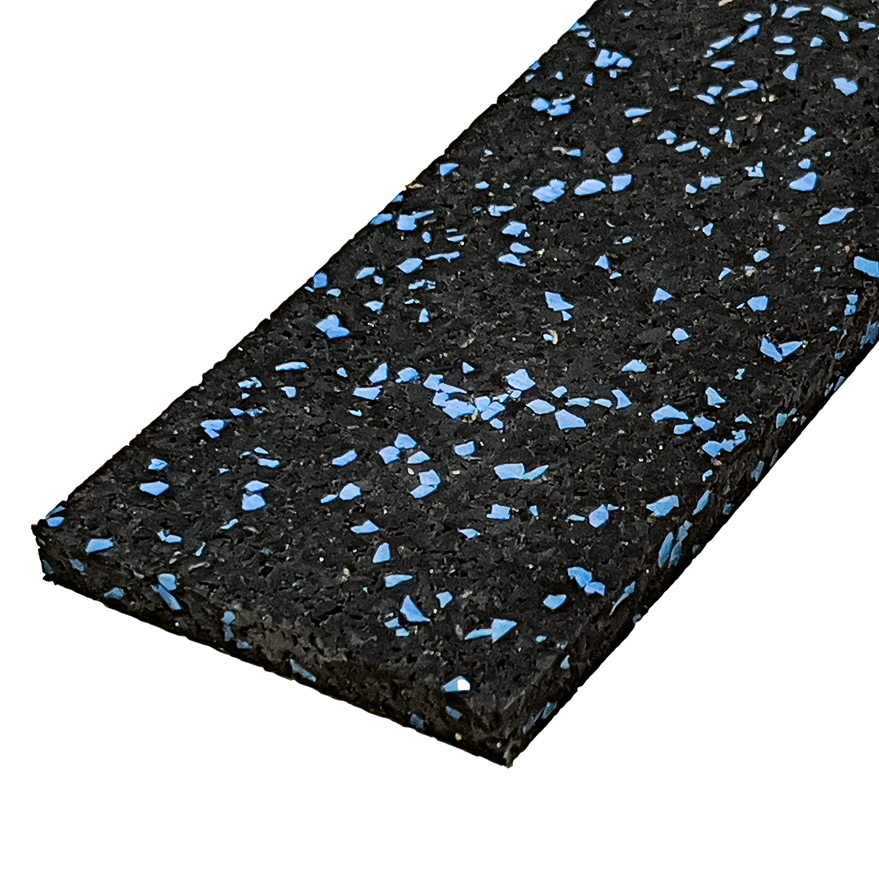 Čierno-modrá gumová soklová podlahová lišta FLOMA FitFlo IceFlo - dĺžka 200 cm, šírka 7 cm, hrúbka 0,8 cm