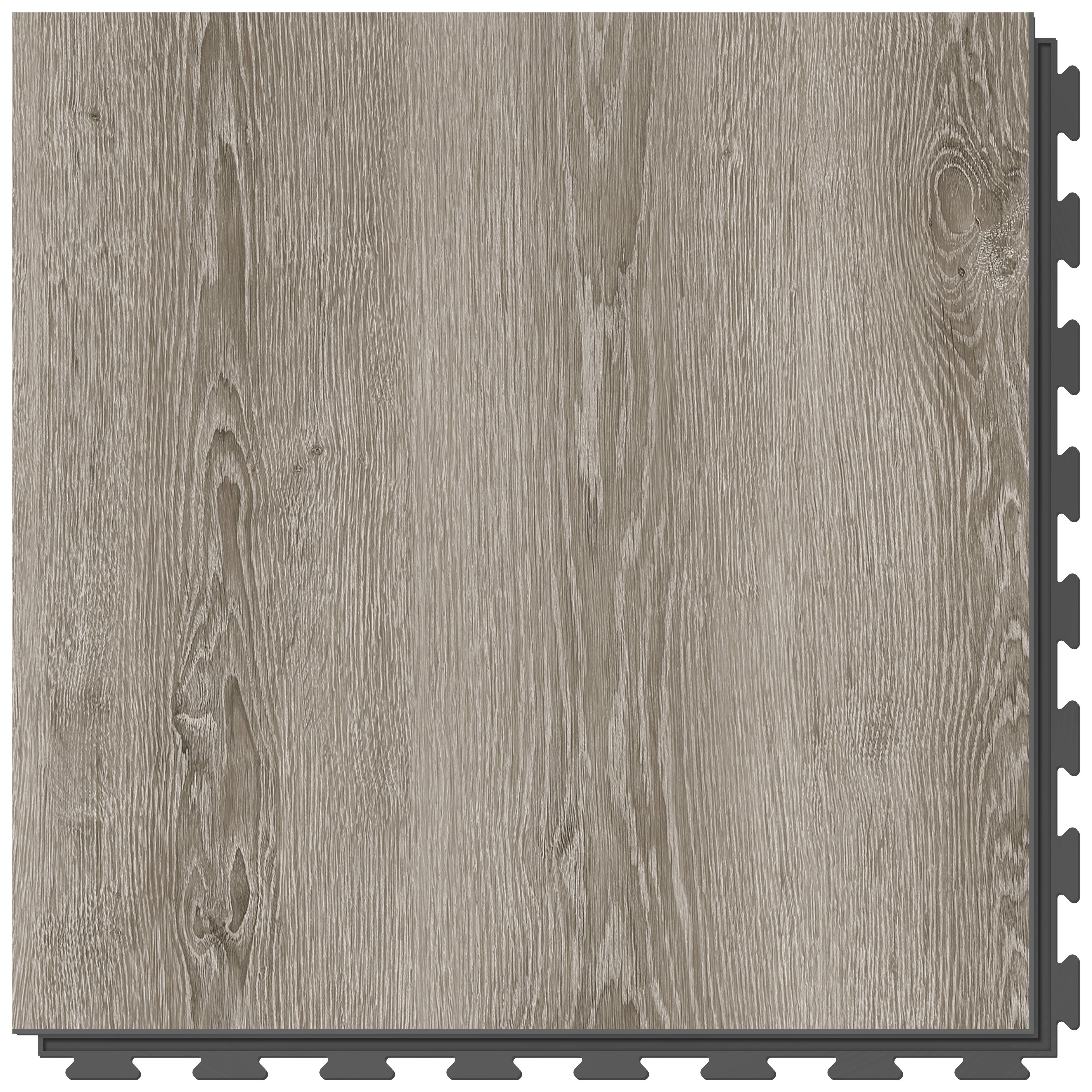 Sivá PVC vinylová dlažba Fortelock Business Scandinavian Oak W002 Graphite - dĺžka 66,8 cm, šírka 66,8 cm, výška 0,7 cm