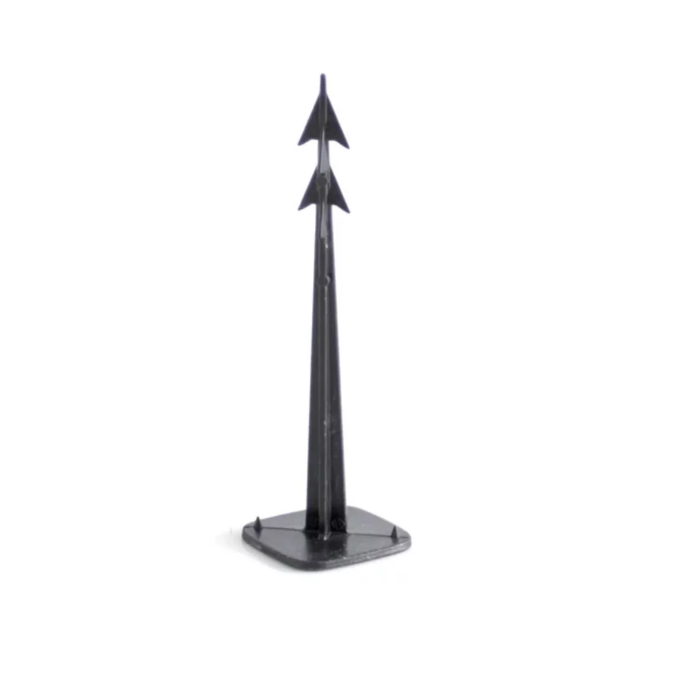 Erdnägel aus Kunststoff - Länge 4,4 cm, Breite 3,7 cm, Höhe 12,5 cm - Schwarz