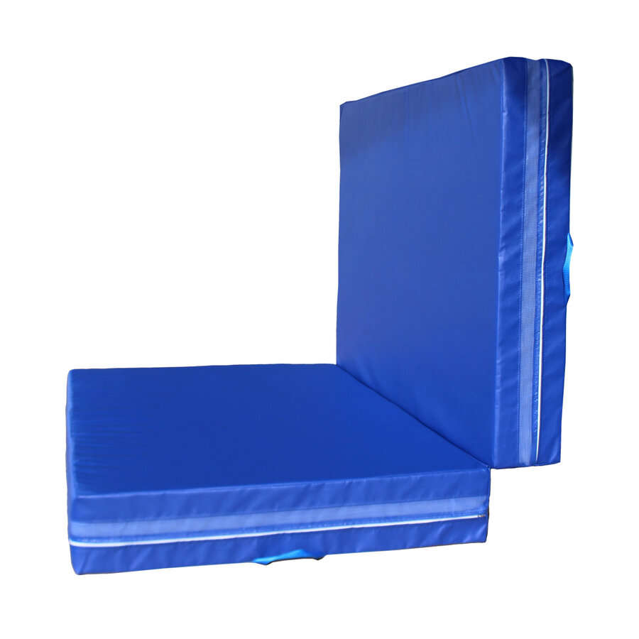 Modrá dopadová skladacia žinenka MASTER T21 - dĺžka 200 cm, šírka 150 cm, výška 20 cm