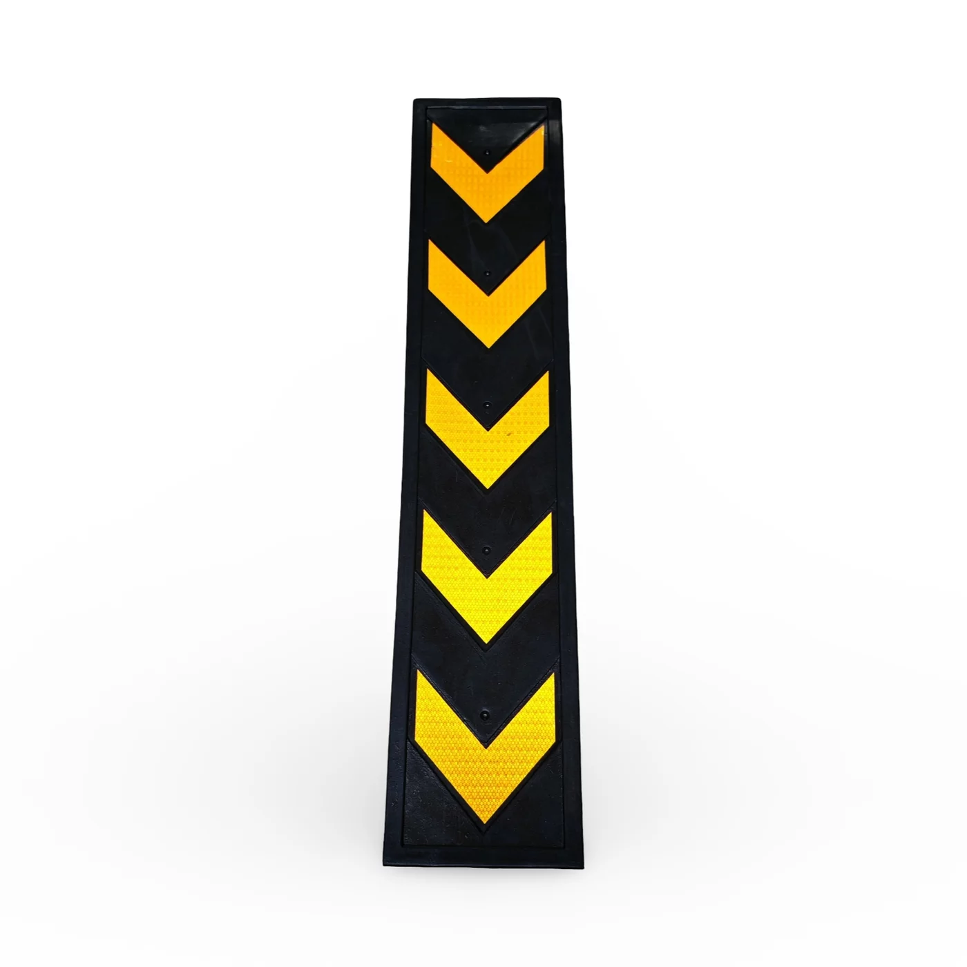 Wandschutz aus Gummi FLOMA WP14 - Länge 100 cm, Breite 20 cm, Dicke 0,8 cm - Schwarz-Gelb