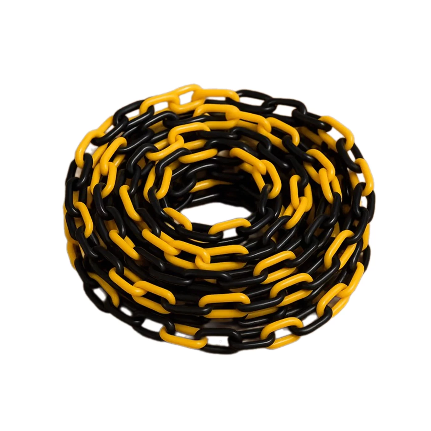 Čierno-žltá plastová (PP) vymedzovacia reťaz FLOMA TC61 TC35 - dĺžka 25 m, šírka 0,6 cm